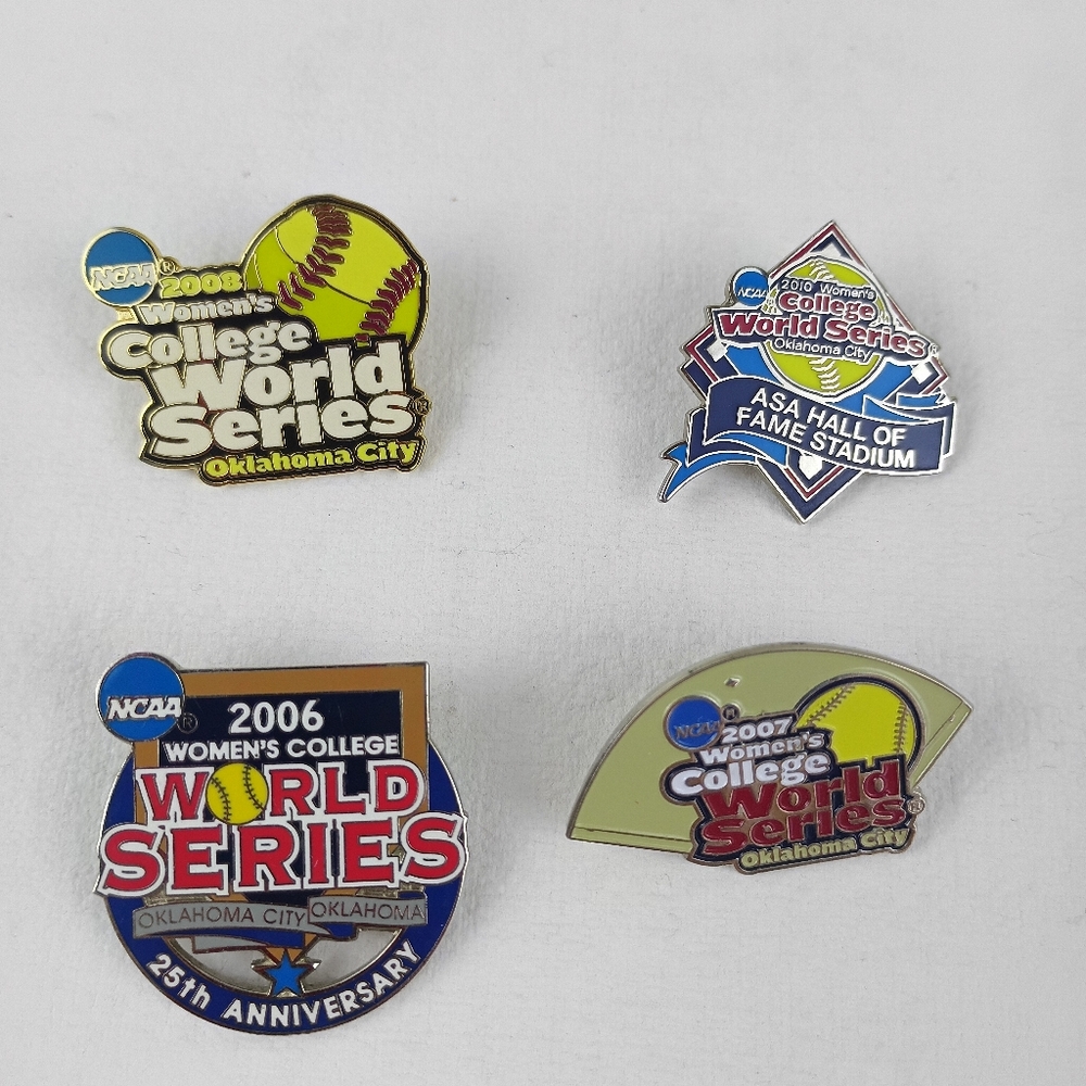 NCAA Women's College World Series 2006-2008 and 2010 Oklahoma City Lapel Pin